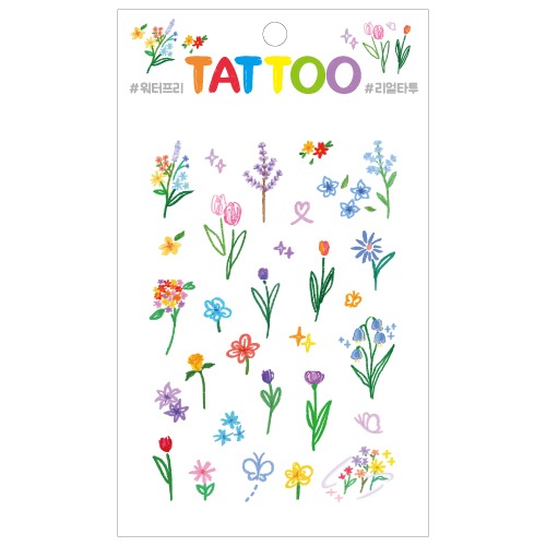 TS006 Petit Tattoo (Color Flower)