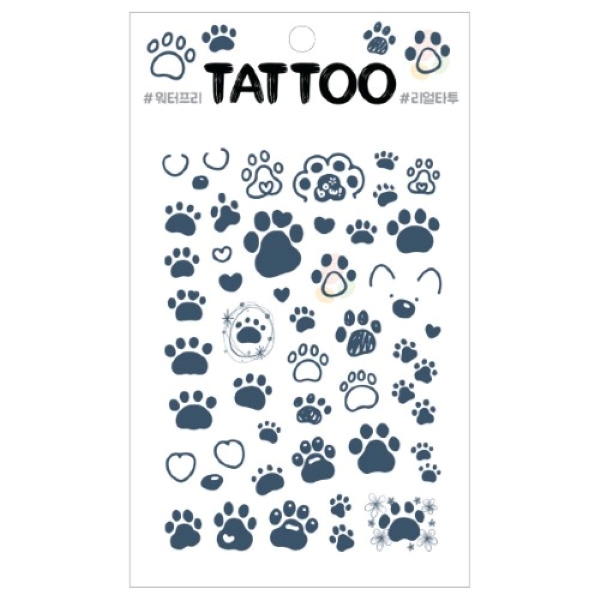 TS033 Petit Tattoo (Puppy paws)
