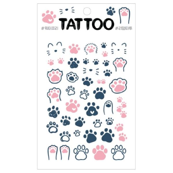 TS034 Petit Tattoo (Cat paws)