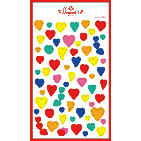 PD823 Hologram confetti heart