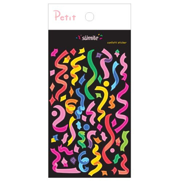 PD825 Hologram confetti black