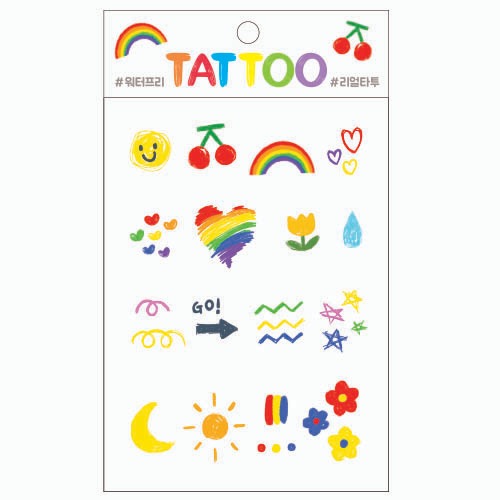 TS017 Petit Tattoo (Rainbow)