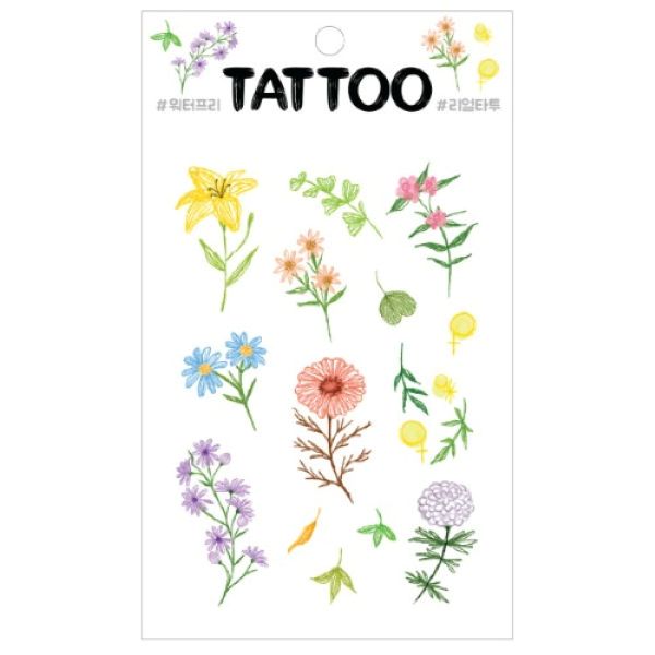 TS045 Petit Tattoo (Drawing flower)